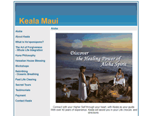 Tablet Screenshot of kealamaui.com